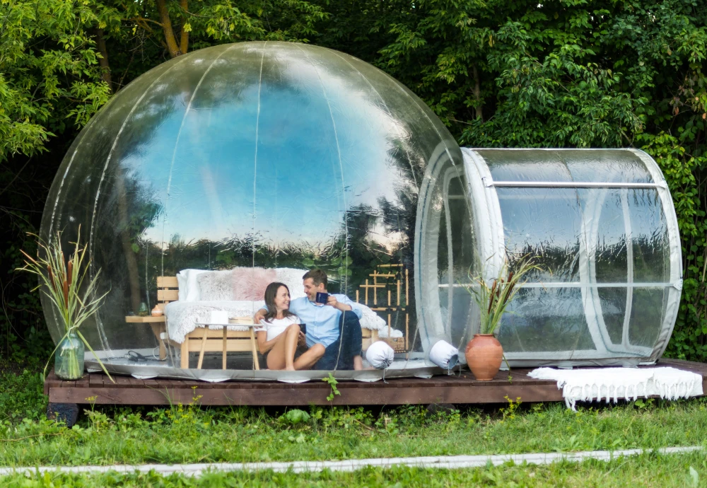 star gazing bubble tent